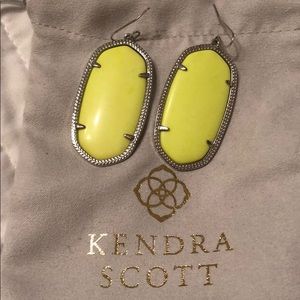 Kendra Scott Neon Yellow Danielle Earrings